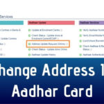 Change address in aadhar card